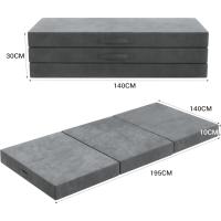 Plegable Suelo 195 x 140x10 cm colchones Plegables Invitados Espuma Funda Lavable Viajes Camping Invitados - details 1