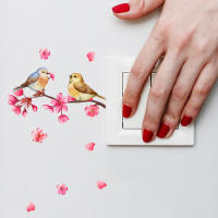 Pegatina de Pared Decorativa HonC con Diseño de Panda y Pájaros de Dibujos Animados para Habitación de Niños Material de PVC Poli Vínilo Autoadhesivo y Reutilizable - details 5