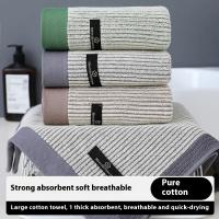 Toalla de algodón, toalla facial de algodón suave absorbente gruesa, toalla facial para baño para parejas en casa para adultos - details 2