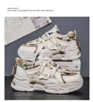 Primavera 2025 nuevos zapatos deportivos de suela gruesa, modernos y versátiles, transpirables, blancos, informales - details 6
