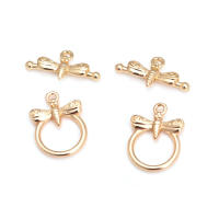 Pulsera de Tirantes Geométricos de Latón Dorado 18K Clasps para Hacer Joyería DIY - details 92