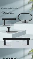 Elegante Juego de Anillos de Toalla de Acero Inoxidable de 4 Piezas Resistente a la Oxidación, Carga Máxima 10kg, Montaje en la Pared - details 12