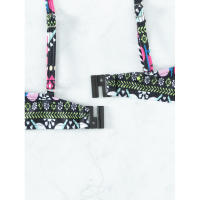 Traje de baño de dos piezas con lazo cruzado frontal para mujer, traje de baño de bikini sexy estampado de estilo étnico - details 36