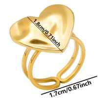 Joyería para dedos de niña, Anillos de corazón para mujer, accesorios, Anillo de acero inoxidable, suministros de amor, Anillos DIY, regalo del Día de San Valentín - details 49