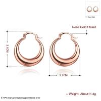 Pendientes de Oro Rosa Joyería de Plata para Mujeres Diseño de Pendientes de Moda en 3 Colores - details 4