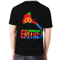 Camiseta ajustada de poliéster liso de alta calidad de 220 g con top para hombre con diseño de bandera de Eritrea - details 9