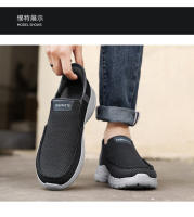 Los hombres zapatos transpirables de malla tejida ultra-ligeros con suela gruesa de pedal. - details 5