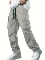 Nuevos Pantalones De Trabajo Para Hombre 2025 Estilo Europeo Y Americano Pantalones Casuales Rectos Con Bolsillos Para Hombre - details 6