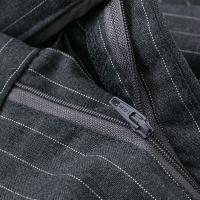 TRAF Pantalones rectos a rayas, otoño 2024, pantalones largos plisados ​​elegantes para mujer, pantalones casuales de moda para mujer, pantalones negros Beige y grises para oficina - details 10
