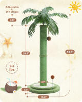 Rascador para Gatos de 85CM, Rascador Lindo con Cuerda de Sisal para Gatos, Rascador Interior para Gatos - details 0