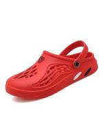 Sandalias para hombre, zuecos de verano, zapatillas de jardín EVA, zapatos con agujeros, sandalias con plataforma para playa, toboganes de baño para interior de casa de talla grande - details 4