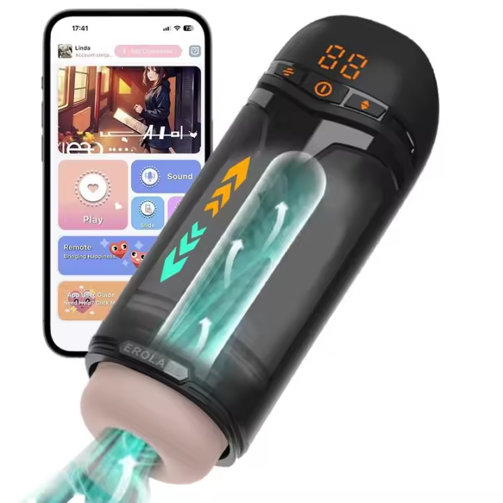 Leten 5 en 1 Copa de Masturbación Eléctrica Masculina Control por App Telescópica Real Oral Vagina Succión Boquilla Juguetes Sexuales para Hombres Adultos - 1