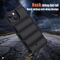 Funda de lujo para teléfono con chaqueta de plumón para iPhone 15 14 13 12 11 Pro XS Max XS XR 7 8 Plus, funda acolchada de silicona suave a prueba de golpes - details 1