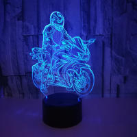 Lámpara de ilusión 3D para montar en motocicleta Luz de noche LED para cabeza - details 6