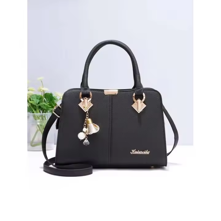 Bolso cuadrado sencillo e informal de un solo hombro, bolso cruzado elegante y versátil de gran capacidad, mochila de lujo de alta gama - 1