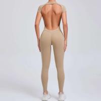 Monos Deportivos Fiess Conjunto de Gimnasio para Mujeres Ropa de Yoga de Manga Corta - details 28