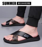 Zapatillas de Moda para Hombres en Verano Suela Suave de Lujo con Luz Diseño de Tiraje Exterior Personalizable Tendencia de Sandalias de Playa - details 15