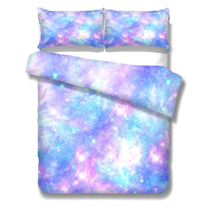 Juego de funda de edredón Star Galaxy, juego de ropa de cama de tamaño individual, doble, King y Queen - 1