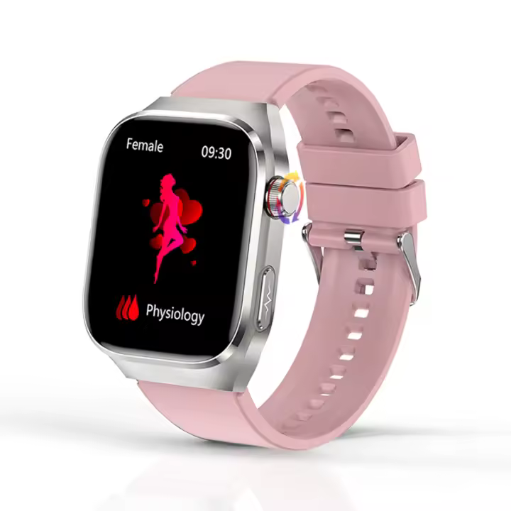 Nuevo reloj inteligente para hombres y mujeres 2.04 inch 368*448 AMOLED Smartwatch de pantalla completa, llamada bluetooth, azúcar en sangre, lípidos sanguíneos, ácido úrico, temperatura corporal, pronóstico del tiempo, batería 650mah, reloj impermeable - 1