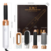 Secador de pelo caliente 5 en 1 Equipo de belleza multifuncional para peluquería - details 3