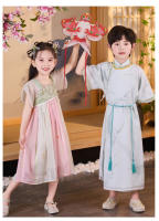 Túnica de la dinastía Song Hanfu para hombres y mujeres, primavera y otoño, traje antiguo de estilo chino Tang fino para niños, nuevo rendimiento para niños - details 14