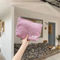 Bolsa de Cosméticos de Viaje de Pana Corduroy Organizador de Maquillaje de Gran Capacidad con Cierre de Cremallera Monedero Portátil para Mujeres - details 13