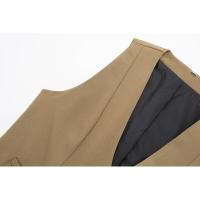BUNO-moda para mujer, chalecos lisos de un solo pecho, chaleco Vintage sin mangas, chaquetas femeninas elegantes para mujer, camisetas sin mangas - details 5