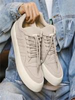Zapatillas casuales de moda para hombre, estilo literario juvenil, zapatos negros sin cordones, zapatos de nicho con suela gruesa. - details 3