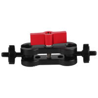 Adaptador de montaje de brazo mágico de trípode, aleación de aluminio, cabezal de bola Dual multifunción, Zapata caliente, 1/4 pulgadas, accesorio de cámara DSLR para Monitor - details 0