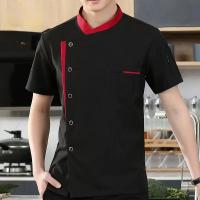Estilo clásico hombres mujeres restaurante cocina cantina Chef uniforme mangas Chef chaqueta camarero trabajo ropa - details 2