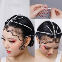 Pegatinas de joyas para el cabello, tatuaje temporal, tira larga de diamantes de imitación, adhesivo para la cara, decoración de diamantes de imitación para el cabello - details 0