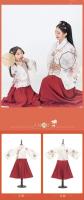 Hanfu hija niños estilo chino Hada nuevo vestido niña ropa antigua conjunto de primavera y otoño - details 6