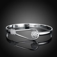Pulsera de plata para mujer, brazalete con diseño de flores y plantas, regalo romántico - details 9