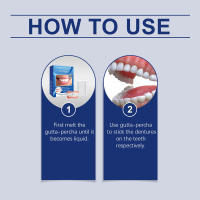 El conjunto de dentaduras cosméticas mejora la sonrisa de belleza y las dentaduras están hechas de un material cómodo. - details 2