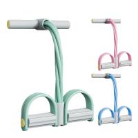 Extractor de Pedal de Yoga, banda de resistencia portátil, ejercitador Abdominal multicolor, elástico para estiramiento, 6 tubos - details 5