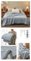 Manta de punto de hilo de chenilla suave, lavable a máquina, hecha a mano, para sofá y cama - details 12