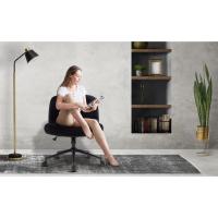 Silla de Oficina sin Brazos,Silla de Tocador Giratoria con Ruedas,Altura Ajustable