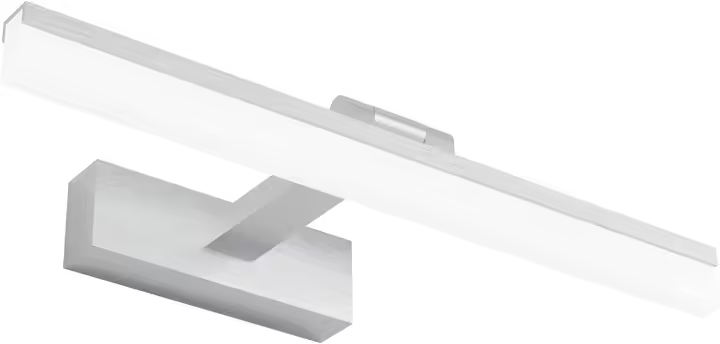 Lámpara LED de 32W Lámpara de espejo Aplique Blanco Frio 6000K Luz natural para Espejo Muebles de Maquillaje Aparato Montado en la Pared, Negro, 120CM - 1