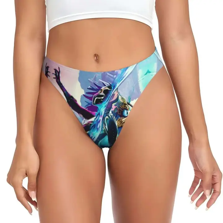 Collar de pantera negra personalizado, Tanga para mujer, bragas elásticas cómodas, ropa interior - 1