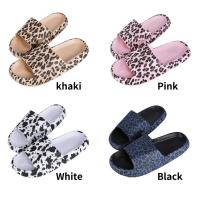 Suaves Zapatillas de Verano con Estampado de Leopardo Pantuflas Planas Antideslizantes para Hombres y Mujeres Pantuflas de Casa de Moda - details 7