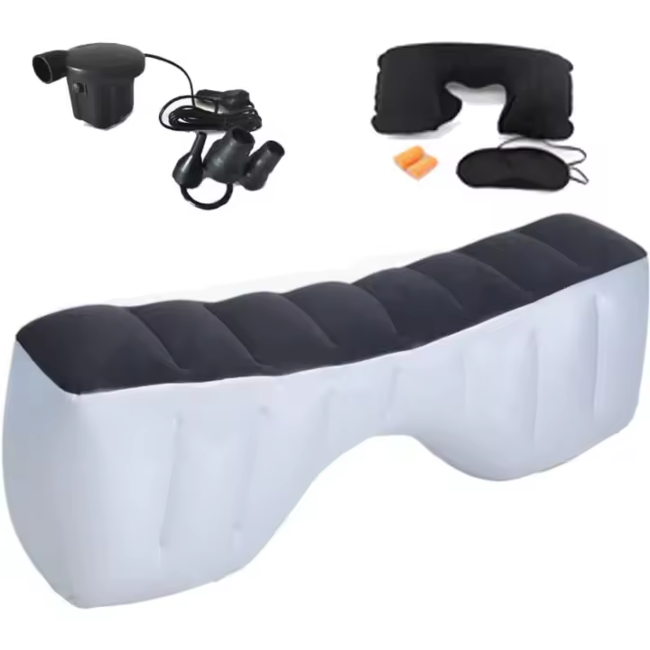 Colchón De Aire para Cama del Asiento Trasero del Coche y SUV - Bomba Inflable Universal para Dormir en el Camping y en Viajes - 1