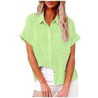 Camisetas de verano Mujer, ropa de lino y algodón, camisas de mujer, camisetas informales, blusas, streetwear, camisetas holgadas - details 4