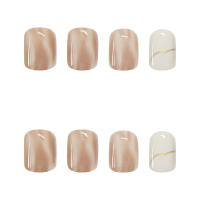Uñas postizas reutilizables para mujer y niña, uñas postizas con pegamento suave y brillante, 24 piezas - details 2