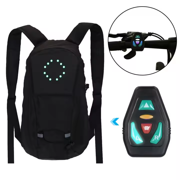 Mochila de Luz LED Unisex Cargable por USB Moda Deportiva al Aire Libre - 1
