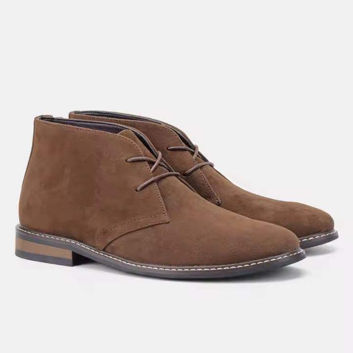 Zapatos de hombre, botines cortos de talla grande, botines de cuero populares - 1