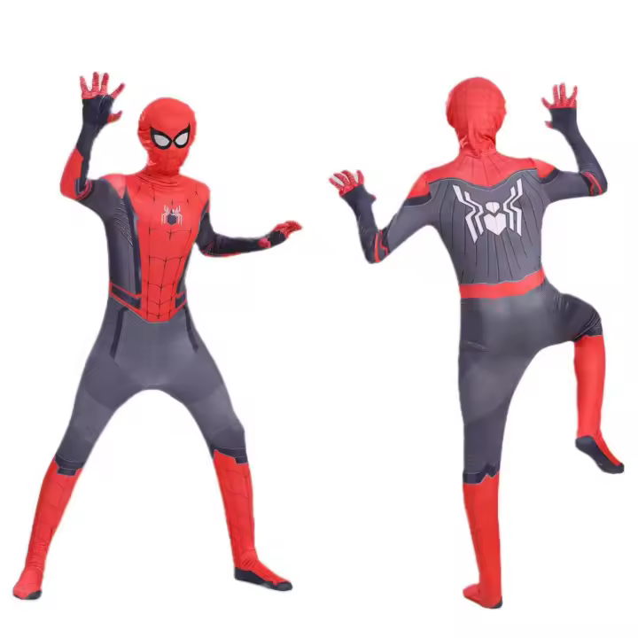Mono de araña, disfraz de Halloween, disfraz de Cosplay para adultos y niños, conjunto de mono, serie Hero - 1