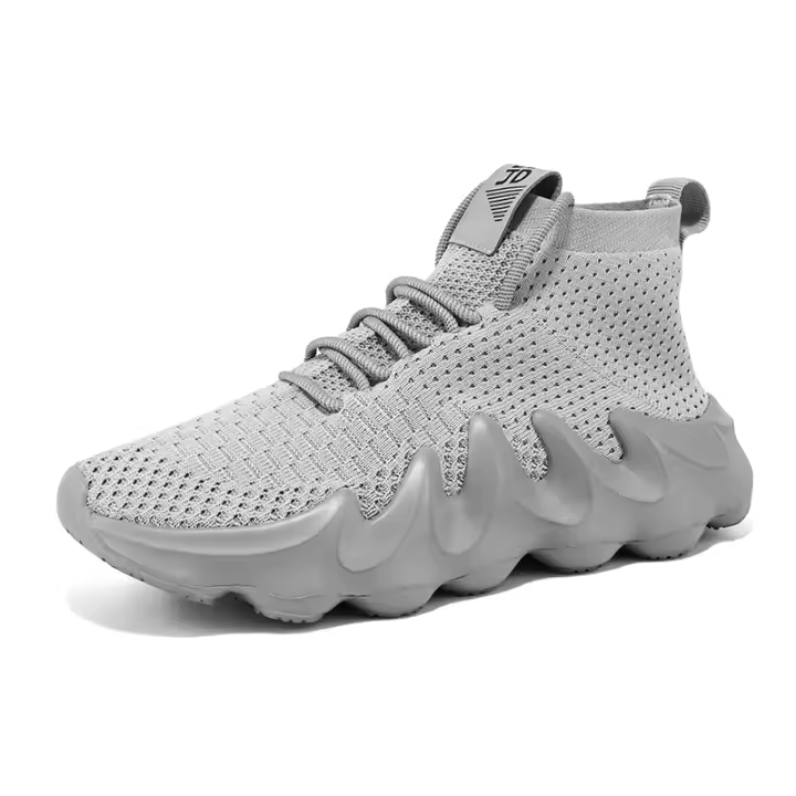 Zapatillas de correr sin cordones para hombre, tenis para caminar, zapatillas deportivas informales de malla transpirable, zapatos deportivos de trabajo ligeros - 1