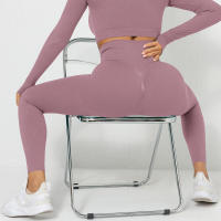 Leggings de cintura alta para mujer, pantalones, tres ropa deportiva de entrenamiento para gimnasio - details 2