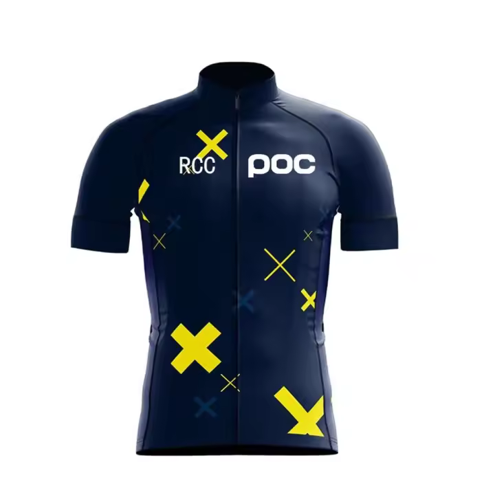 Conjunto de ropa deportiva del equipo RCC POC, ropa de verano de manga corta MTB, uniforme de ciclismo al aire libre, 2025 - 1