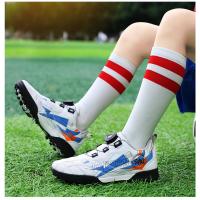 Zapatos de fútbol con tacos de marca para niños, botas de fútbol cómodas, zapatillas de fútbol sala juveniles para niños y niñas, zapatos de entrenamiento atléticos - details 15